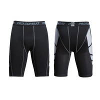 Pantalons de compression sportifs pour hommes, shorts de course et de basketball imprimés, respirants, élastiques, à séchage rapide, leggings de base