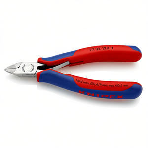 Alicates electrónicos Knipex 77 32 120 H para cortar cables rígidos, para trabajos de precisión - Product Image 1