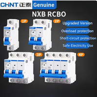 Disjoncteur différentiel NXBLE avec protection contre les surcharges, protection contre les fuites à la terre 1/2/3/4P pour usage domestique