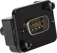 Connecteur DB9 à montage sur panneau, passage direct, 9 broches, RS232, série, mâle vers mâle, convertisseur de prise à montage sur panneau, coupleur