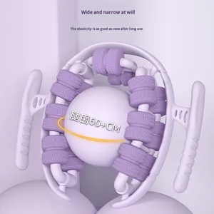 28-bánh xe chân vòng con lăn bắp chân cơ bắp thư giãn chân giảm béo Yoga vòng lặp kẹp với thiết kế logo tùy chỉnh và bao bì hộp màu - Product Image 3