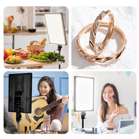 Ensemble d'éclairage LED pour photographie RL-24 24 pouces, grand éclairage de remplissage, équipement d'éclairage pour photographie, lumières pour la prise de vue photo, vidéo et film