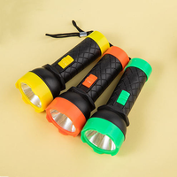 Mini lampe torche portable à clé, économique, en ABS, piles AA, pour situations d'urgence, camping en plein air, LED 3W, autonomie 10000 heures, lumière blanche