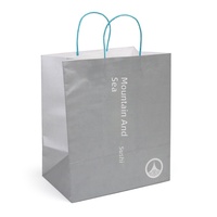 Sac fourre-tout en papier kraft personnalisé avec logo imprimé, sac en papier commercial pour emporter, thé au lait, vêtements, cadeaux, emballage et conditionnement