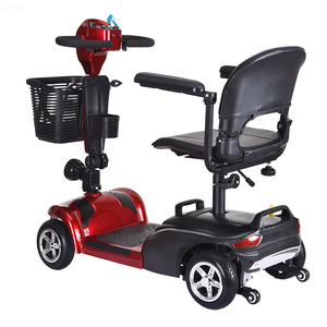 Scooter Eléctrico de Cuatro Ruedas con Batería de Plomo-Ácido de 24V 12Ah, Alcance de 15-20KM, para Personas Mayores, con Cesta y Asiento Ajustable - Product Image 3