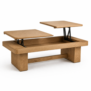 Modern <b>Small</b> Square Solid Wood <b>Table</b> for Home <b>Sofa</b> Living Room or Apartment for Coffee or Tea Rustic Style - Product Image 2