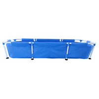 Piscine rectangulaire portable de petite taille de 500 à 100 000 L, piscine hors sol avec cadre, réservoir d'eau, aquarium