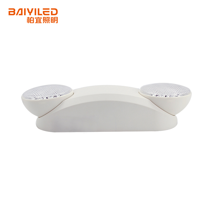Emergency Light Non Maintained Emergency Fixtures Rechargeable Twin Spot Wall Mounted LED Emergency Light Emergency Function 100lm Per Head 24h
