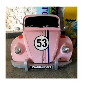 Custom retro iron Volkswagen Beetle car head 3D wall storage cabinet bar large decorative bar restaurant wall decor