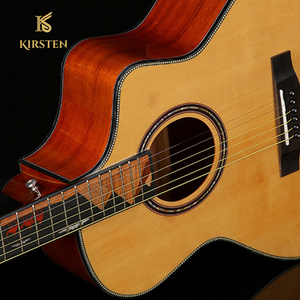 กีตาร์โปร่ง KIRSTEN รุ่น Custom Logo คุณภาพสูง ขนาด 41 นิ้ว สายทองแดงคุณภาพสูง ผิวขัดเงา - Product Image 2