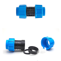 Tés de couplage rapide d'irrigation en PE Poly HDPE PVDF directe d'usine 110mm 25mm 16mm raccords de tuyauterie d'eau coudés à Compression