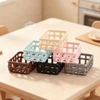 Panier de rangement en plastique 26*20mm pour la décoration de paysages miniatures DIY, technologie d'impression 3D