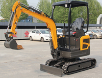 Mini-excavatrice hydraulique sur chenilles JIAHE de 1,5 tonne avec bras pivotant, moteur Eaton, moteur diesel haute puissance de creusement, certifiée CE EPA