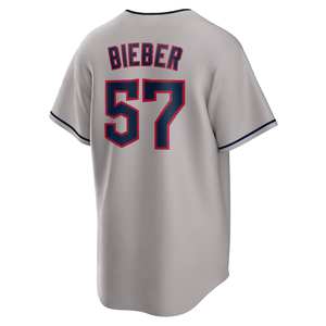 Khâu Bóng Chày Mỹ Jersey Cleveland #11 Jose <span class=keywords><strong>Ramirez</strong></span> #57 Shane Bieber <span class=keywords><strong>S</strong></span>ẵn <span class=keywords><strong>S</strong></span>àng Cổ Jersey Hỗ Trợ Cá Nhân Tùy Biến - Product Image 6