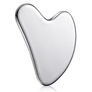 Outils faciaux en acier inoxydable 304 avec logo personnalisé, ensemble Gua Sha pour le visage, le cou et le corps, traitement de la tension faciale pour femme - Product Image 1