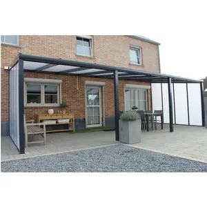 Waterproof Terrace Canopies Awning Polycarbonate Balcony Canopy Outdoor Gazebo Patio Covers For Shade
