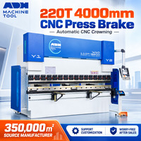 Presse plieuse électro-hydraulique à économie d'énergie avec commande servo WAD 220T 4000, machine de pliage de métal CNC
