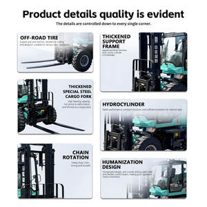 Forklift Diesel Mini Kecil Segala Medan 3.0 Ton 3.5 Ton 4.0 Ton Roda Empat Cina - Product Image 5