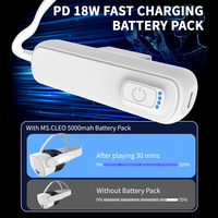 Aksesoris Game Power Bank Mobile untuk Meta Quest 3s/3/2/Pro/Pico 4 Stasiun Pengisian Daya 5000mAh Power Supply