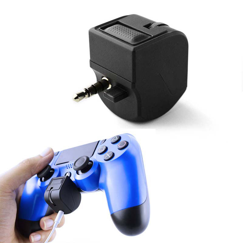 Audio Jack Headset Adapter for PS4 Video Game Gamepad for PS4  Earphone Volume Microphone Control