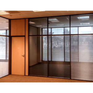 Cloison de bureau murale moderne réduisant <span class=keywords><strong>le</strong></span> bruit d'usine professionnelle mur de verre insonorisé recyclable nouveau Style modulaire - Product Image 2