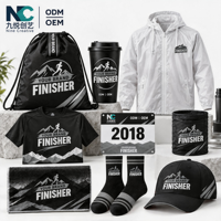 Ensemble de Marchandises Personnalisées pour Événements Sportifs, Vente en Gros, Sac Cadeau de Finisseur de Marathon, ODM OEM, Direct Usine