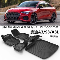 Tapis de sol TPE sur mesure + doublure de coffre pour Audi A3 / A3L / S3 2014-2026