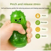Jouet anti-stress en gel rebondissant et souple en forme de cactus, jouet sensoriel portable pour soulager le stress, vente en gros