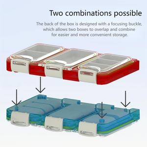 TG <span class=keywords><strong>MEPRO</strong></span> Große Kapazität Doppelseitige Transparente Box mit Herausnehmbaren Fächern für Haken Karpfenangeln Werkzeugaufbewahrung - Product Image 4