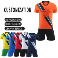 Maillot de football vierge personnalisable avec logo, 100 % polyester, léger, séchage rapide, respirant, uniforme de football imprimé par transfert thermique, nouveauté