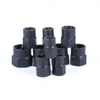 10pc écrous noirs boulons endommagés écrous vis dissolvant extracteur outils de suppression ensemble trousse d'outils de filetage