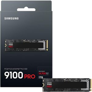 SSD ภายในแบบ PCIe 5.0x4 M.2 2280 ความจุ 1TB รุ่น 9100 PRO ความเร็ว 14,800MB/s สำหรับการประมวลผล AI เหมาะสำหรับเวิร์กสเตชันเล่นเกมหนัก แล็ปท็อป และอุปกรณ์ภายใน - Product Image 1