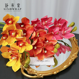 SINOWRAP nouveauté fleur artificielle 3D <span class=keywords><strong>Whelan</strong></span> 6 têtes pour la décoration et l'arrangement floral - Product Image 5