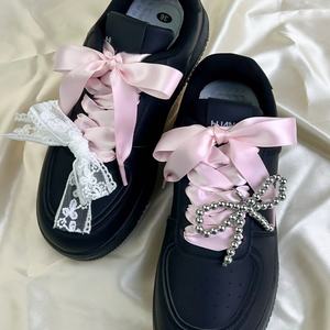 Lacets en ruban satiné multicolores pour chaussures décontractées, lacets plats en polyester de 2 cm de large pour baskets et chaussures de sport - Product Image 6