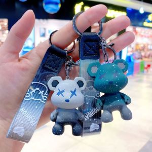 Wholesale <b>Cartoon</b> 3D Cute Teddy Bear Keychain PVC Key <b>Ring</b> Accessories Car Keychain Bag Pendants Resin Cool Little Bear Keychain - Product Image 2