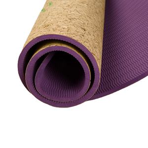 Zhensheng impresión personalizada eco amigable gimnasio fitness y construcción Cuerpo Conjunto TPE corcho esterilla de <span class=keywords><strong>yoga</strong></span> - Product Image 1