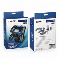 SYYTECH manette de jeu sans fil Joystick lumière LED double support de charge pour PS4 PlayStation 4 Slim Pro accessoires de jeu