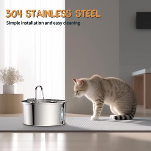 Best-seller <span class=keywords><strong>Produit</strong></span> <span class=keywords><strong>pour</strong></span> animaux de compagnie 3.2L Nourriture <span class=keywords><strong>pour</strong></span> animaux de compagnie Bol <span class=keywords><strong>pour</strong></span> chien Distributeur d'eau <span class=keywords><strong>pour</strong></span> animaux de compagnie Acier inoxydable Chat Eau courante Bol Fontaine - Product Image 2