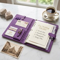 Porte-documents en cuir PU personnalisé, classeur de bureau, organiseur de documents, porte-fichiers