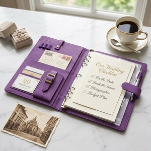 Cartella Portadocumenti Personalizzata in Pelle PU, Organizzatore per Ufficio, Porta Documenti Aziendali - Product Image 6