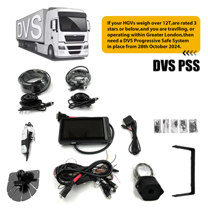 AUXITO Progressive Safe System DVS Kit 2024 para HGVs Permiso DE SEGURIDAD Detección rápida 0,2 s Cámara de alerta de punto ciego - Product Image 2