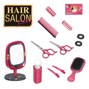 Juego de Salón de Belleza Jinying para Niñas, 14 Piezas, con Espejo con Luz LED, Secador de Pelo, Juguetes de Peluquería para Disfrazarse - Product Image 1