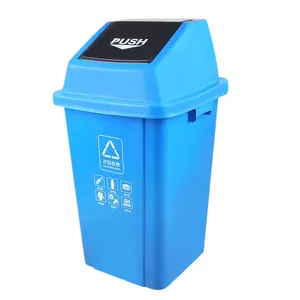 26Gallon Ngoài Trời Và Trong Nhà Chất Thải Giỏ Cho Nhà Văn Phòng Nhà Hàng Nhà Bếp Khách Sạn Thùng Rác Có Thể Quay Bìa Thùng Rác Thùng Rác Bin