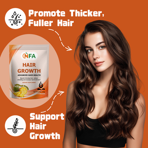 Gummies avancées pour la croissance des cheveux avec vitamine A et biotine – Complément alimentaire favorisant des cheveux plus épais et plus volumineux – Gummies pour la croissance capillaire - Product Image 6