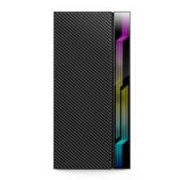 Boîtier PC Gaming Meway RGB Strip Micro ATX Mid Tower 340mm GPU Noir/Blanc Prix Usine Vente Chaude Nouveau