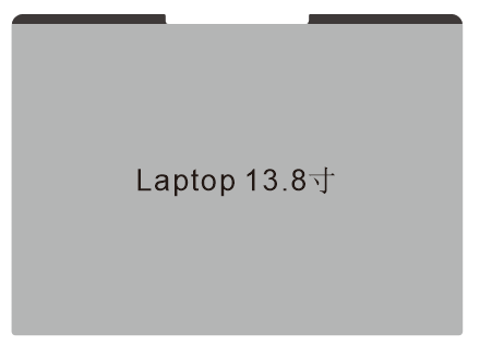 สีดำ สำหรับแล็ปท็อป 7 ขนาด 13.8 นิ้ว