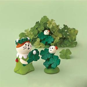 ของตกแต่งทั่วไป Qingh Zakka, แมวญี่ปุ่น, ชมดอกไม้ในฤดูใบไม้ผลิ, ต้นซากุระ, กระต่ายในกระถาง - Product Image 3