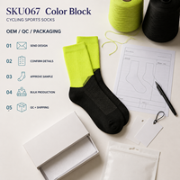Chaussettes de sport cyclistes Studio Color Block pour programmes de vente au détail performants avec planification de collection multi-SKUs
