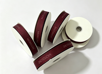 Ruban en satin double face uni pour emballage cadeau, mariage, décoration, logo personnalisé, vente en gros