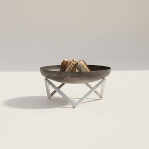 <span class=keywords><strong>Brasero</strong></span> rond en acier pour foyer extérieur, barbecue domestique, camping, cuisson au bois, design Corten, poêle personnalisé pour fêtes et festivals - Product Image 5